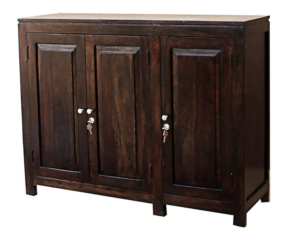 RK-CB-18 Solid Sheesham Wood Sideboard Cabinet for Living Room