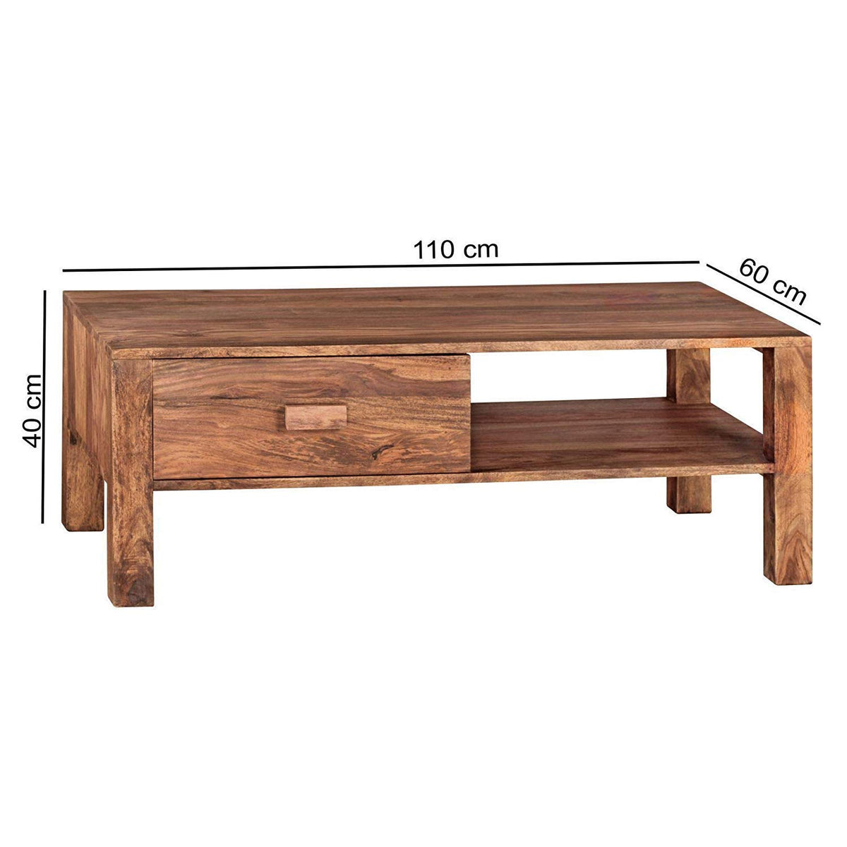 RK--10 Solid Sheesham Wood Coffee Table - alternate view