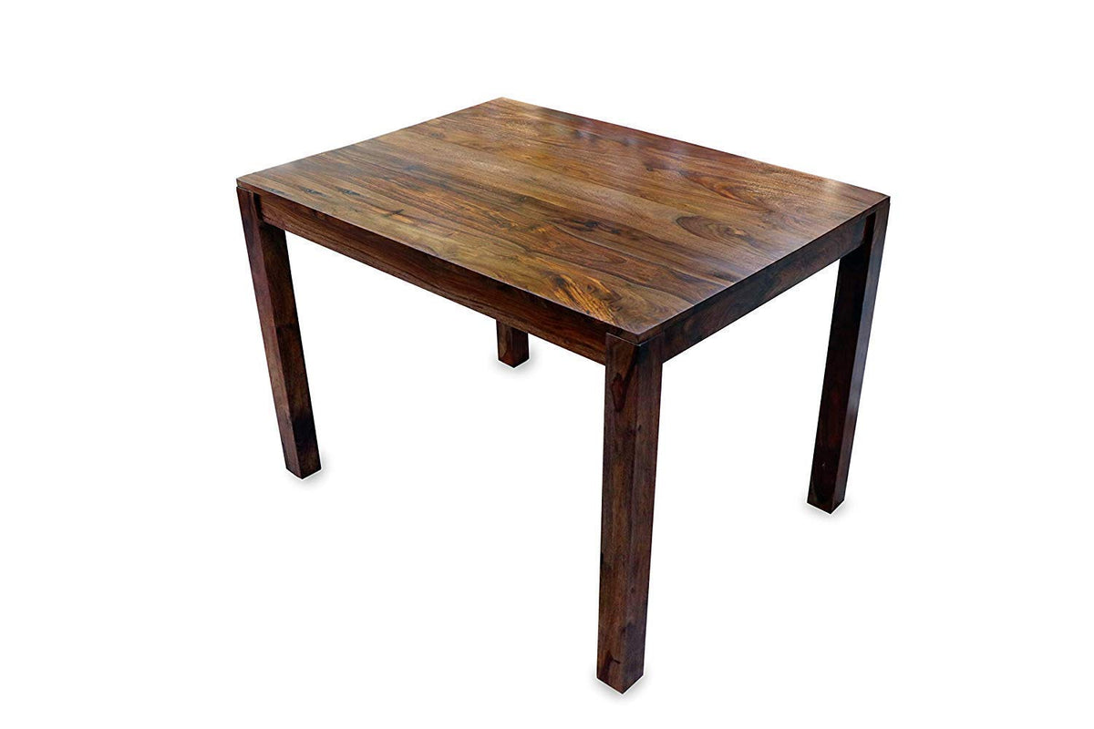 Capsule 3 x 3 Cushion Gray Dark Sheesham 4 Seater Dining in natural finish - close-up of the natural finish and wood grain