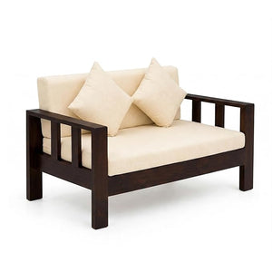 Natraj Solid Sheesham Wood Sofa Set | 2 Seater Sofa Setwith Cushion Seat
