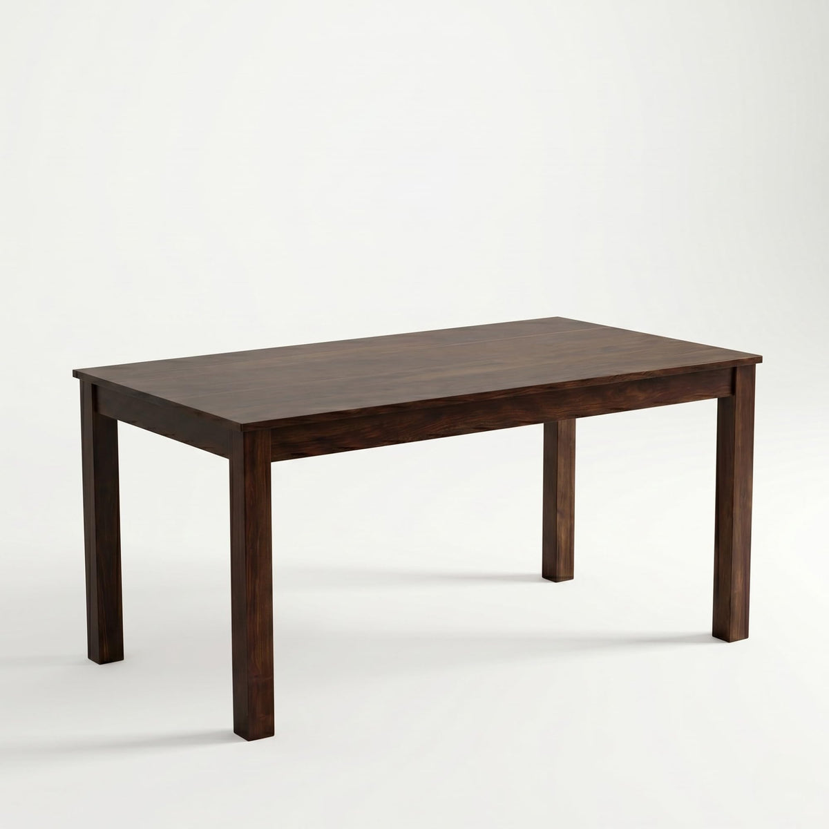 Poster Sheesham Wood 4 Seater Dining Set with Bench - Walnut Finish Poster 6 Seater Bench Walnut D2 - styled in a dining room