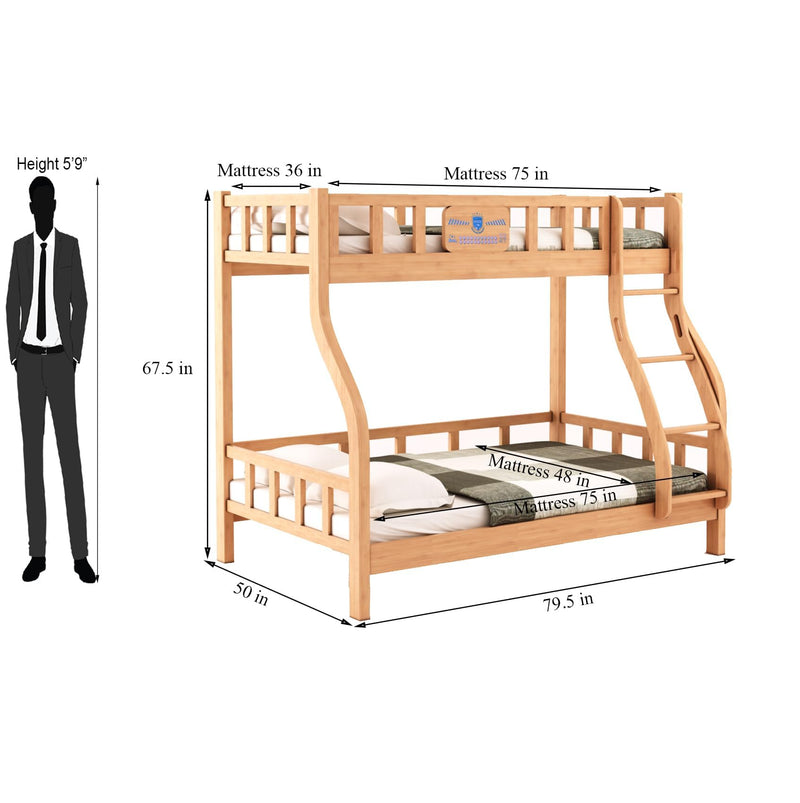 Mini Bunk Solid Sheesham Wood Bunk Bed