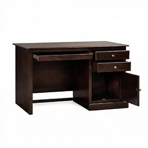 Carmel Lite Solid Sheesham Wood Study Table - Walnut Finish