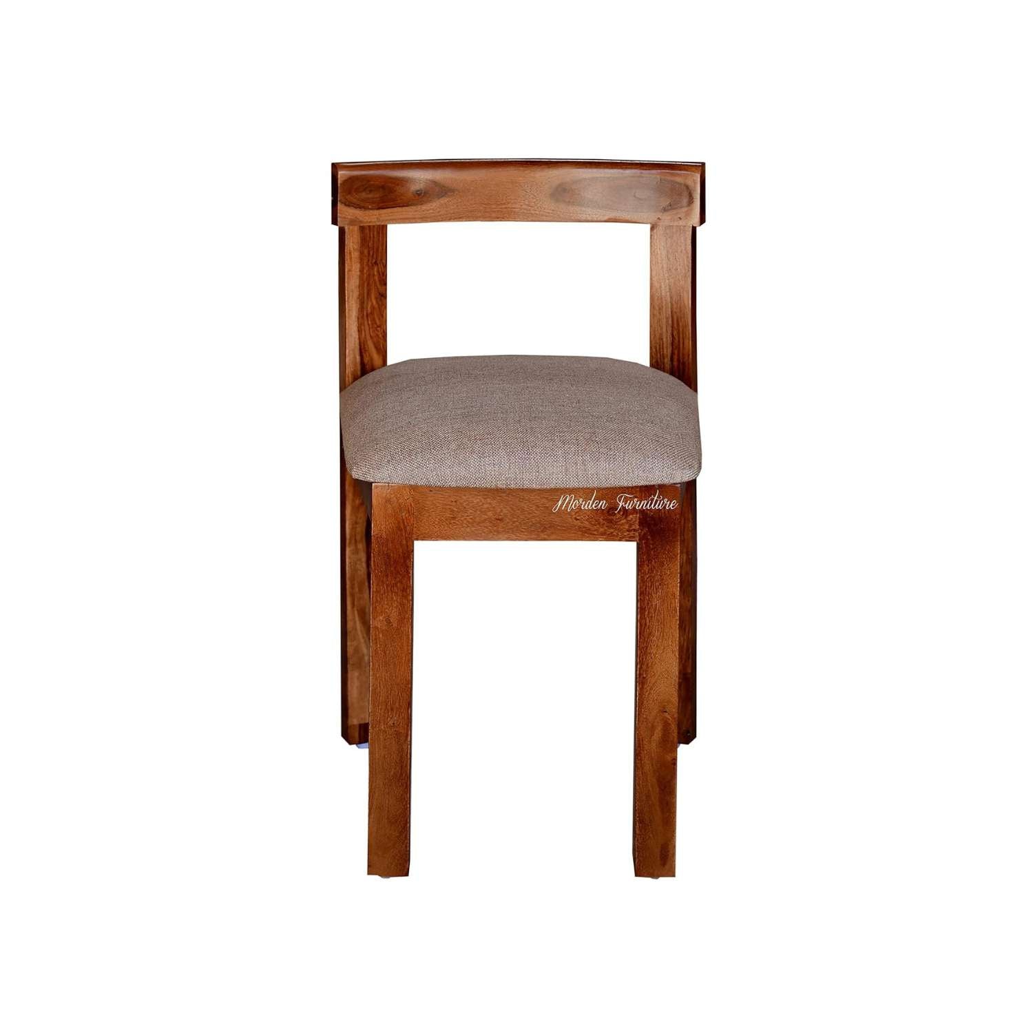 Solid Sheesham Wood Round Dining Table 4 Seater Natural Finish