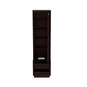 Velora Dressing Table with Mirror and Storage for Bedroom - Walnut Finish
