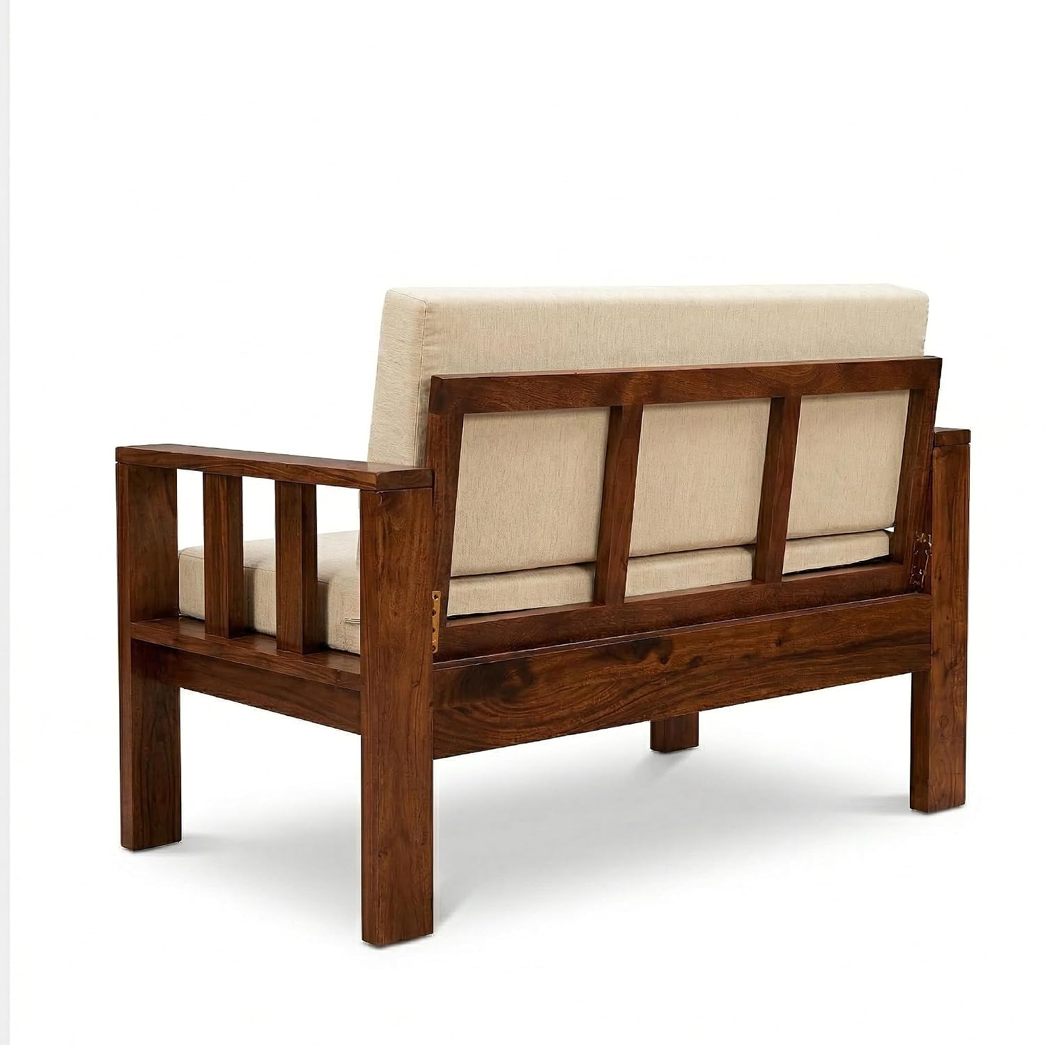 Natraj 7 Seater Solid Sheesham Wood Sofa Set for Living Room - Natural Finish