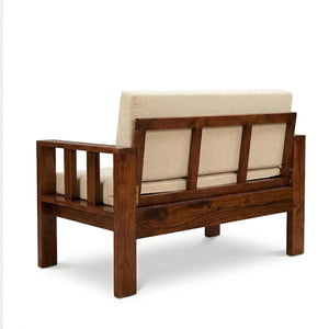 Natraj 7 Seater Solid Sheesham Wood Sofa Set for Living Room - Natural Finish