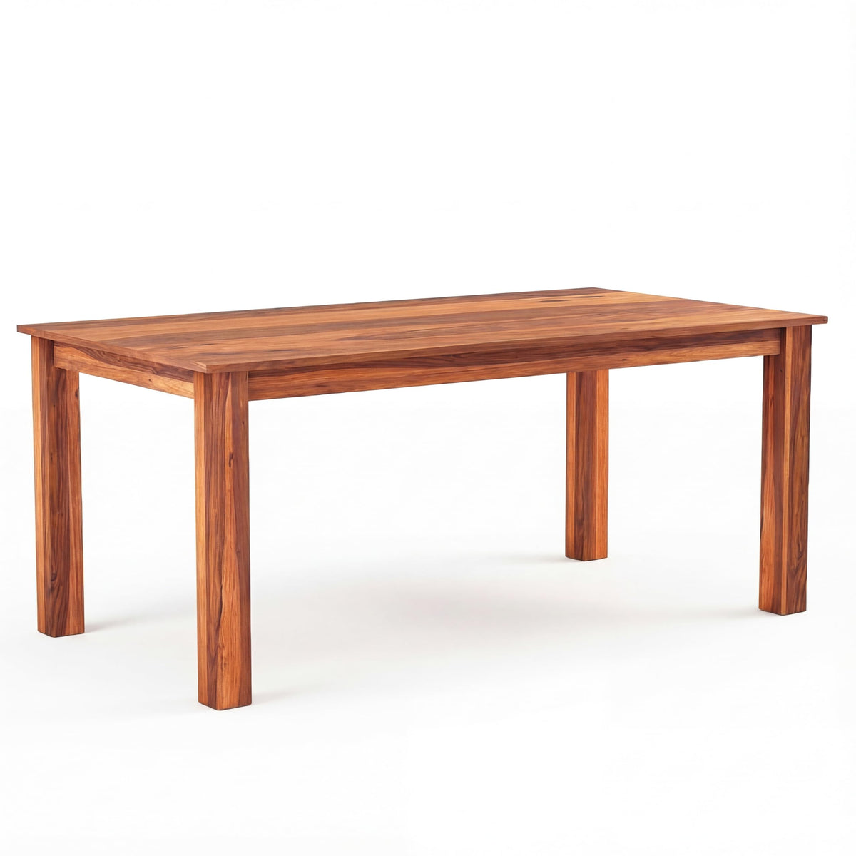 7 Fanti with Solid Sheesham Wood 6 Seater Dining Table Set with Bench in natural finish - alternate view