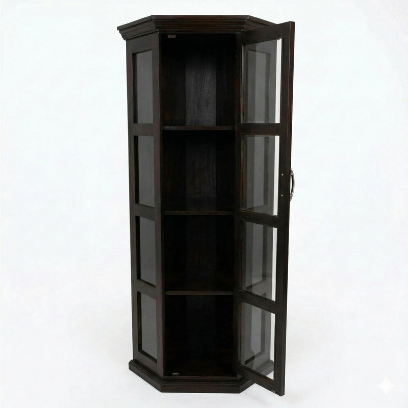 Astro Solid Sheesham Wood Book Shelf for Home Library - Walnut Finish