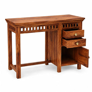 Kuber Solid Sheesham Wood Study Table - Natural Finish
