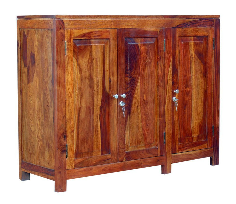 RK-CB-17 Solid Sheesham Wood Sideboard Cabinet for Living Room