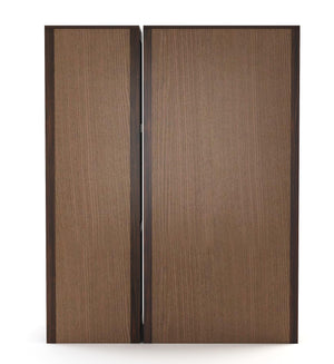 Sheesham Wood 3 Door Wardrobe with 3 Drawers Storage Finish - Walnut