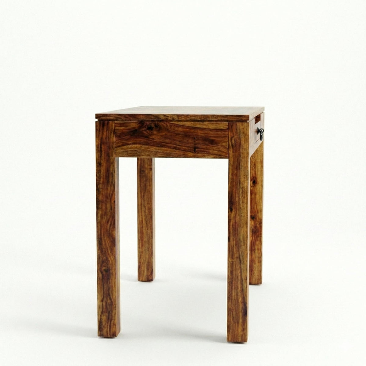Clara with Chair Solid Sheesham Wood Study Table in natural finish - alternate view