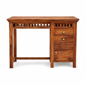 Kuber Solid Sheesham Wood Study Table - Natural Finish
