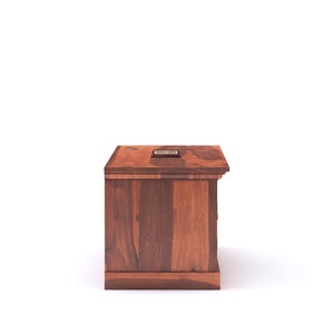 Tile Solid Sheesham Wood TV Cabinet Finish - Honey