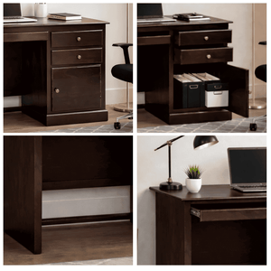 Carmel LiteSheesham Wooden Study Table for Students Desk Walnut