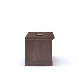 Tile Solid Sheesham Wood TV Cabinet Honey Finish - Walnut