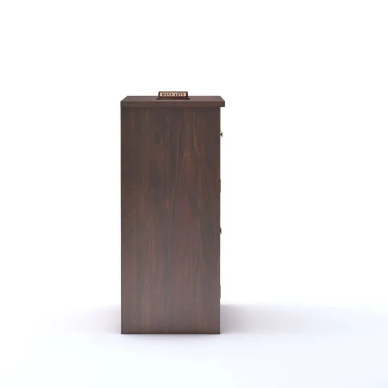 CNC Solid Sheesham Wood Sideboard Cabinet Finish - Walnut