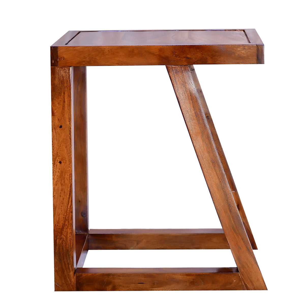Z Set Solid Sheesham Wood Chair - close-up of the natural finish and wood grain