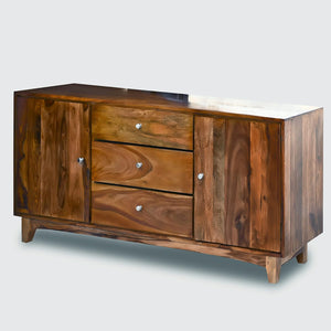 Oaklyn  Wooden Stand Sideboard TV Cabinet for Living Room - Natural Finish