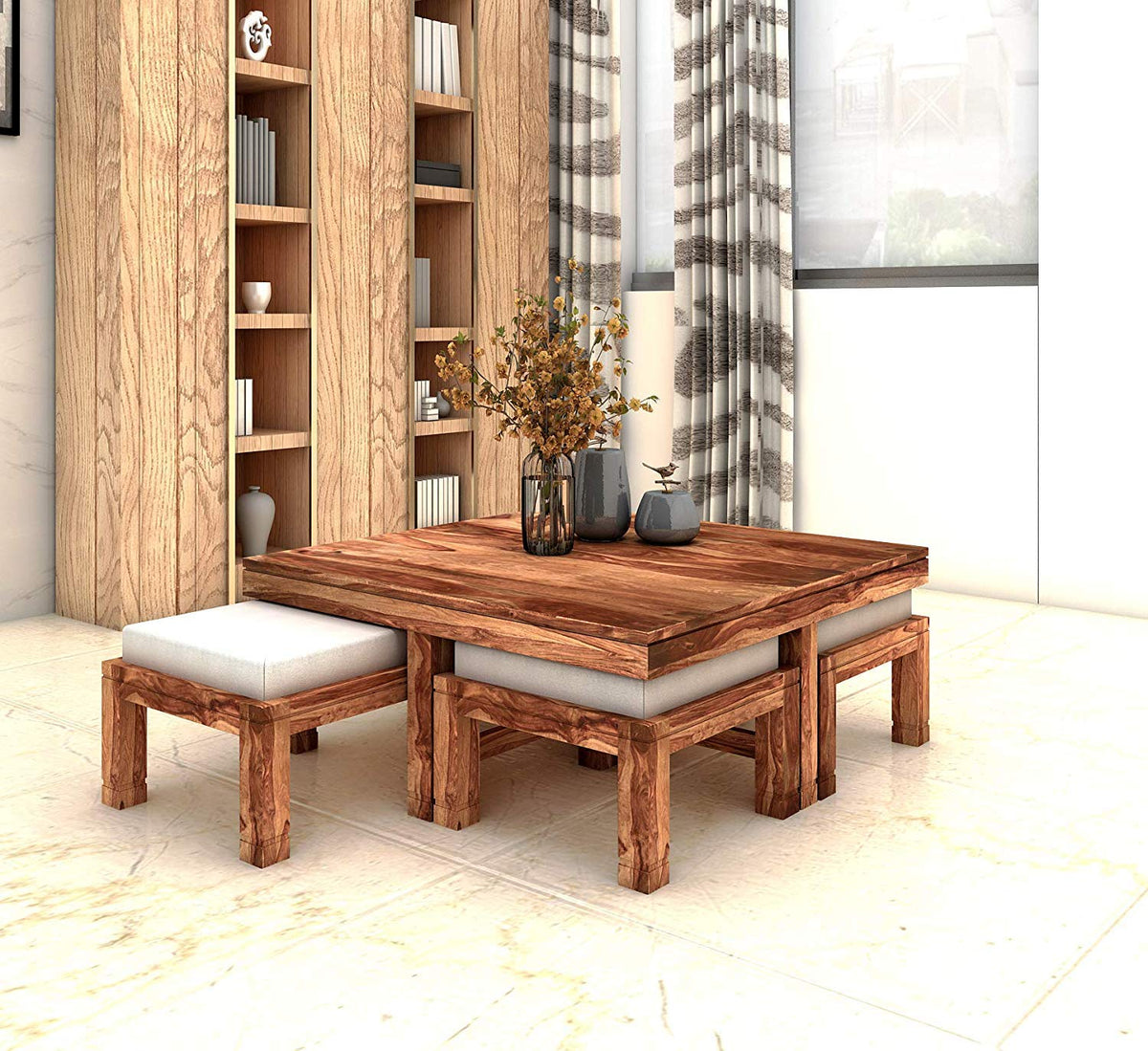 RK-CT4S-14 Solid Sheesham Wood Coffee Table