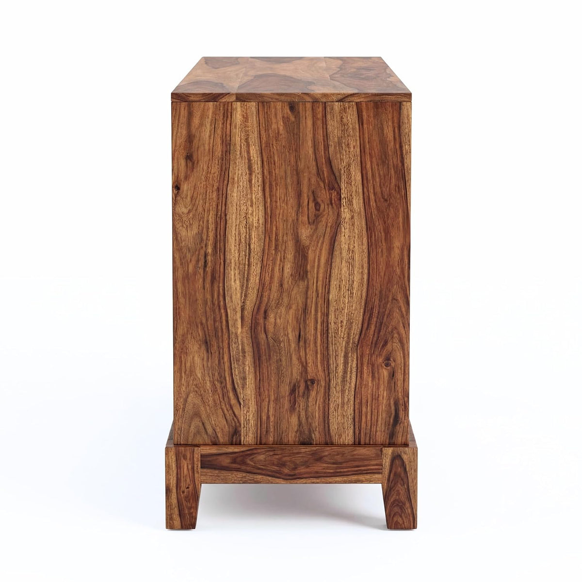 Oaklyn Wooden Stand Sideboard TV Cabinet for Living Room - Natural Finish