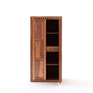 Kuber Solid Sheesham Wood Wardrobe 2 Door  Finish - Natural