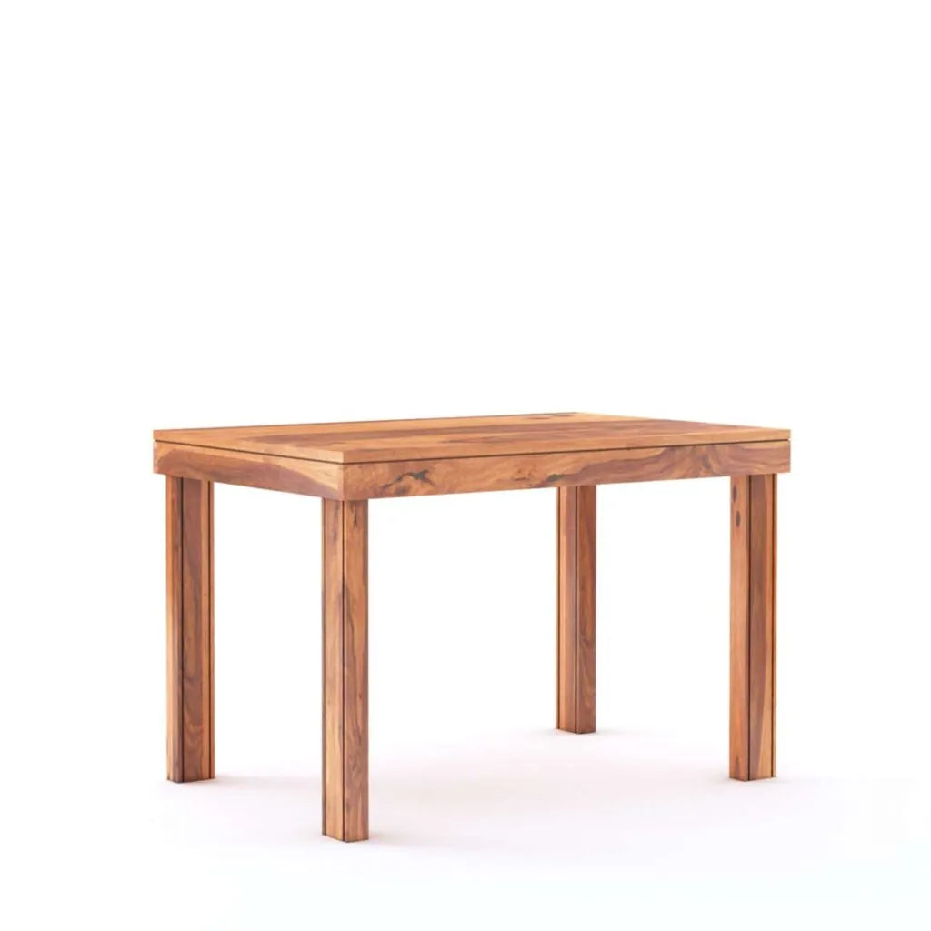 Sheesham Wood 4 Seater Dining Table Set Finish - Natural