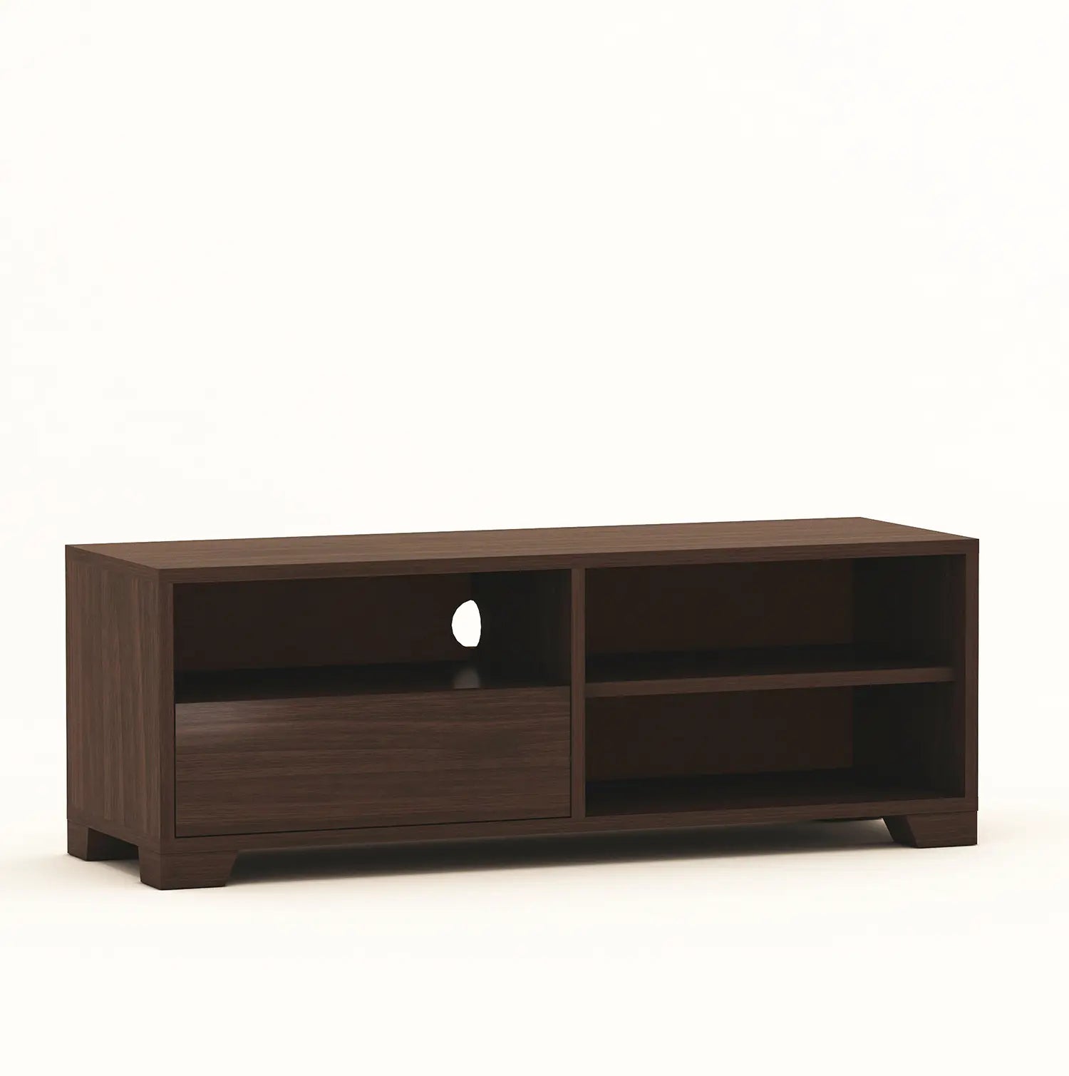Modern TV Cabinet for Living Room | Natural Brown Finish | Engineered Wood Design