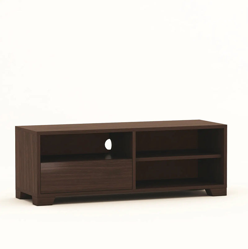 Modern TV Cabinet for Living Room | Natural Brown Finish | Engineered Wood Design