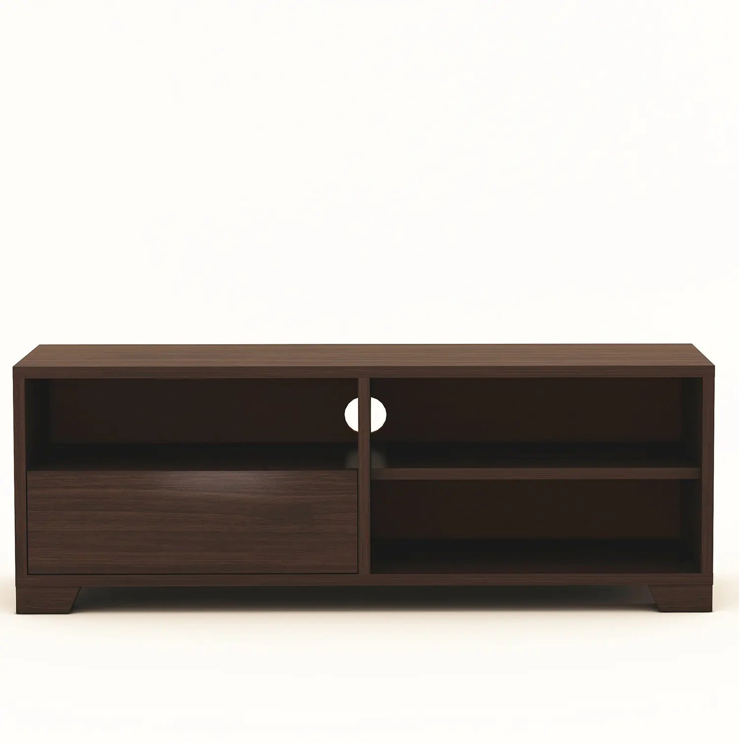 Modern TV Cabinet for Living Room | Natural Brown Finish | Engineered Wood Design