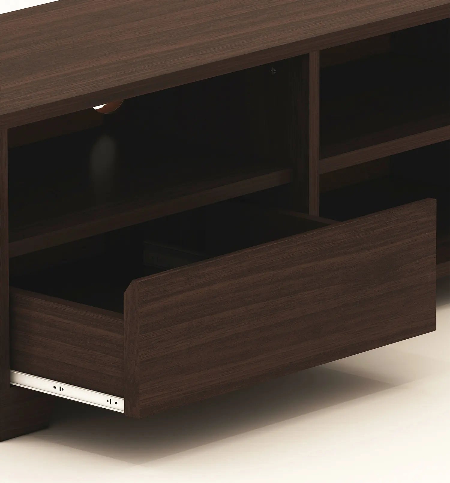Modern TV Cabinet for Living Room | Natural Brown Finish | Engineered Wood Design
