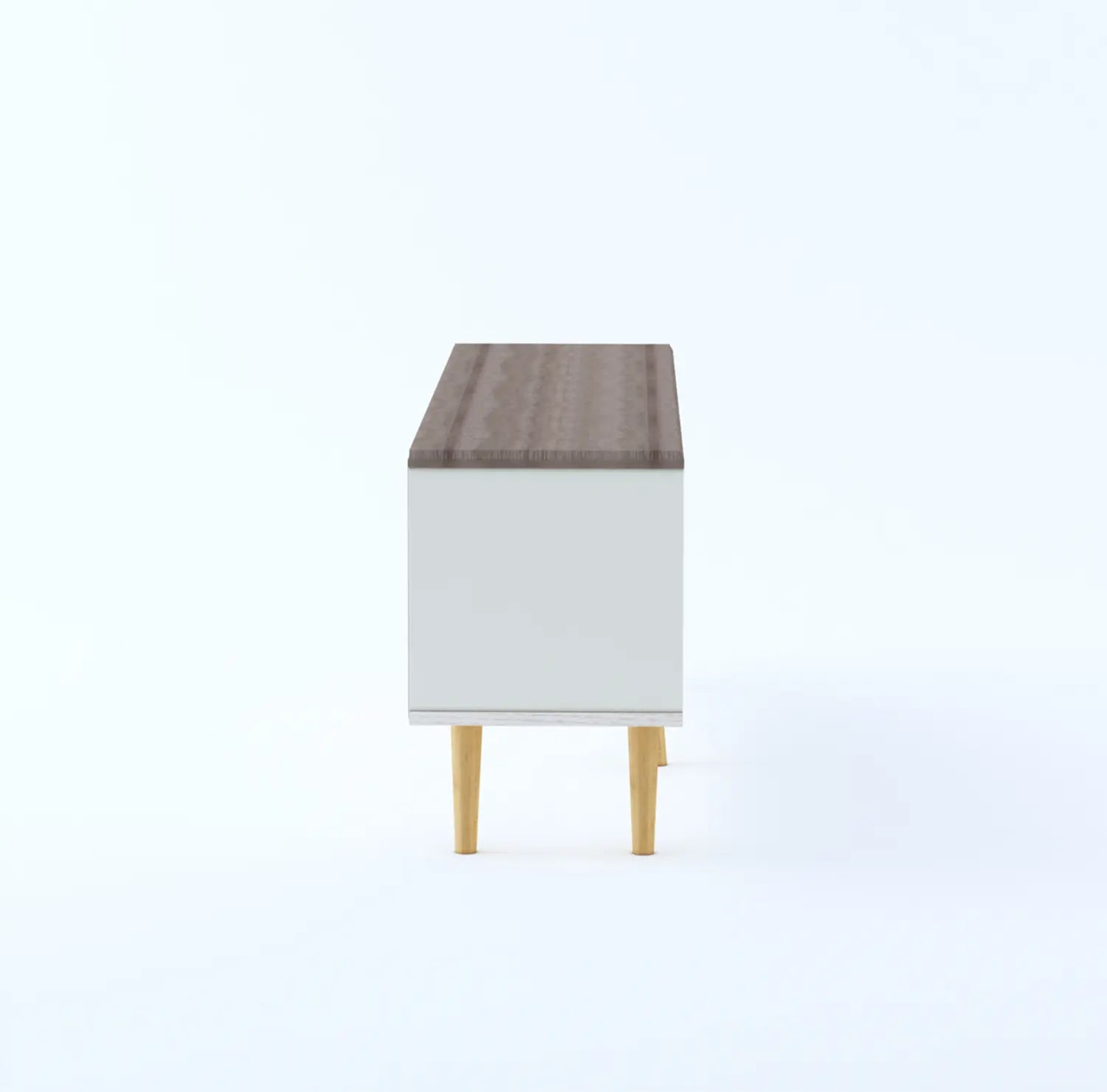 Modern TV Unit/Cabinet with Gray Finish | Contemporary Design for Living Room | Engineered Wood
