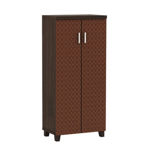 Modern Wooden Shoe Rack with Sleek Finish & Ample Storage - Pattern Wenge