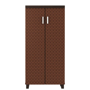 Modern Wooden Shoe Rack with Sleek Finish & Ample Storage - Pattern Wenge