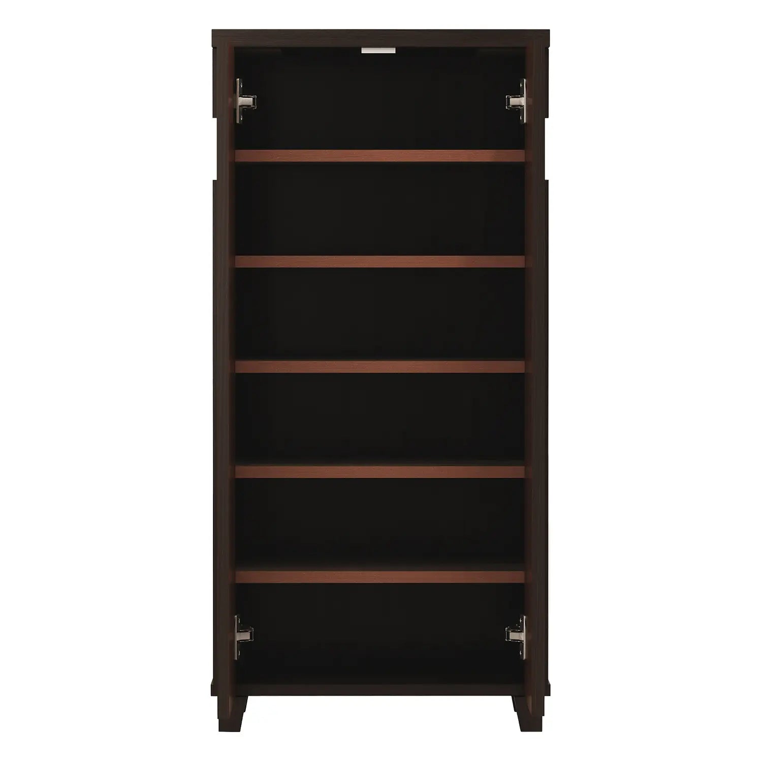 Modern Wooden Shoe Rack with Sleek Finish & Ample Storage - Pattern Wenge